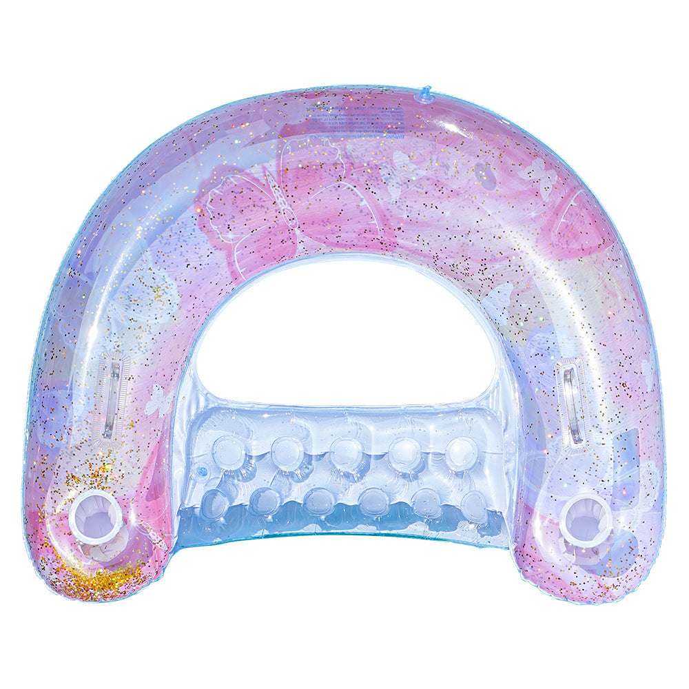 Women Inflatable Water Lounge with Mesh Surface Bowlift
