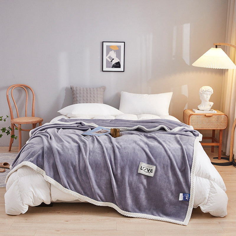 Women's Fluffy Cuddle Blanket with Playful Cloud Pattern Bowlift