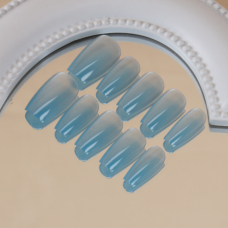 Ombre Press-On Nails with Glossy Finish Bowlift