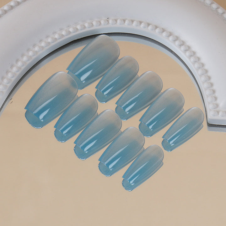 Ombre Press-On Nails with Glossy Finish Bowlift