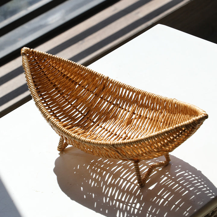Unisex Original Handwoven Fruit Basket with Elegant Shape Bowlift