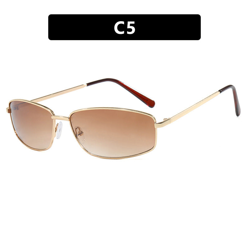 Women's sporty sunglasses with stylish metal protection Bowlift
