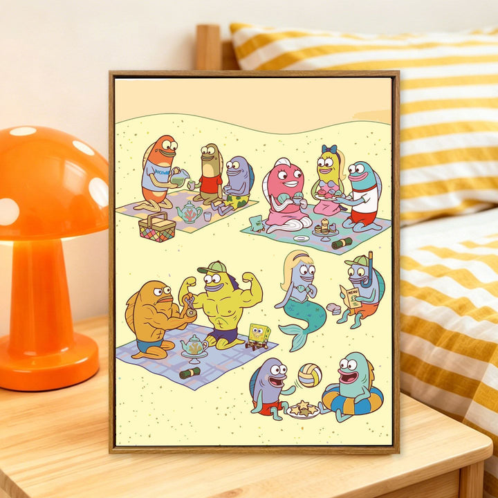Cartoon Themed Art Print Bowlift