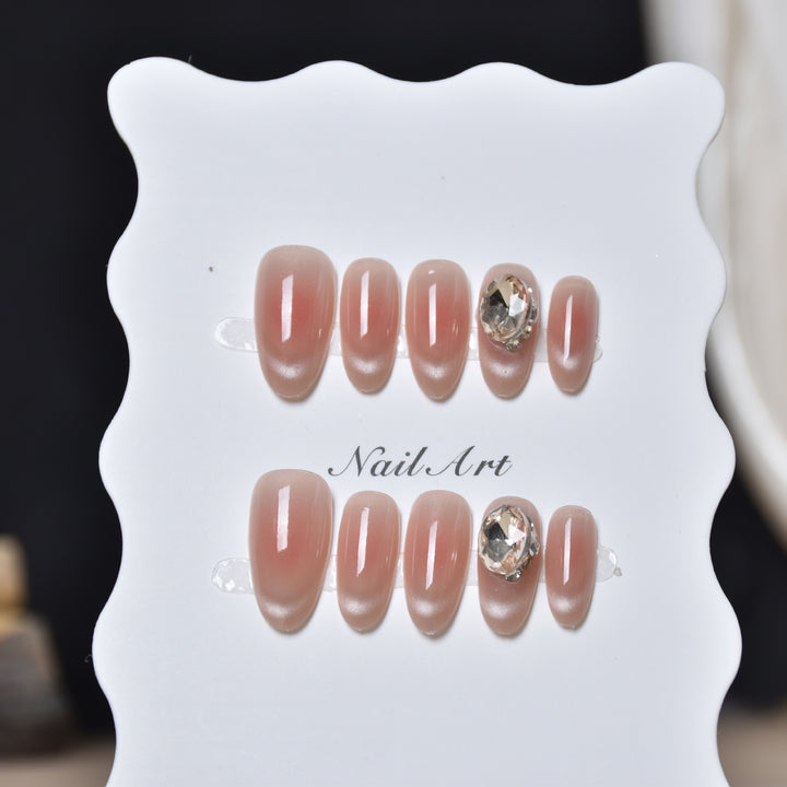 Premium Glamorous Press-On Nail Extensions Bowlift