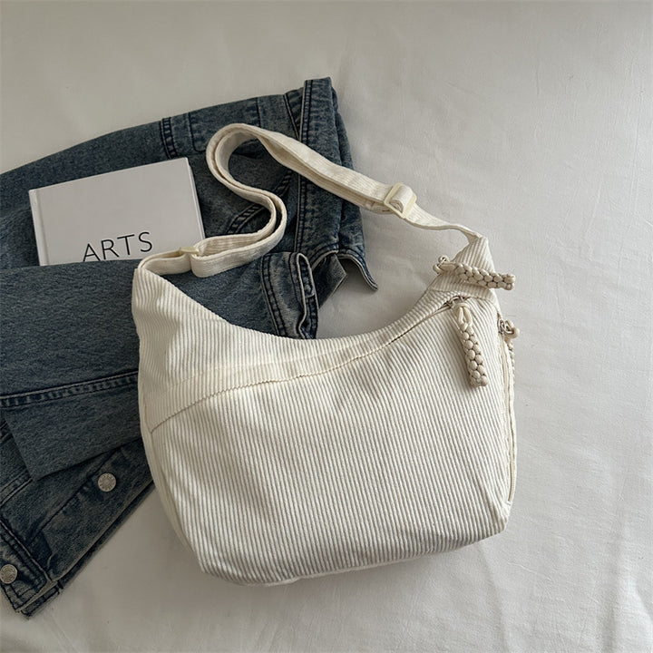 Eco-Friendly Ribbed Crossbody Bag Bowlift