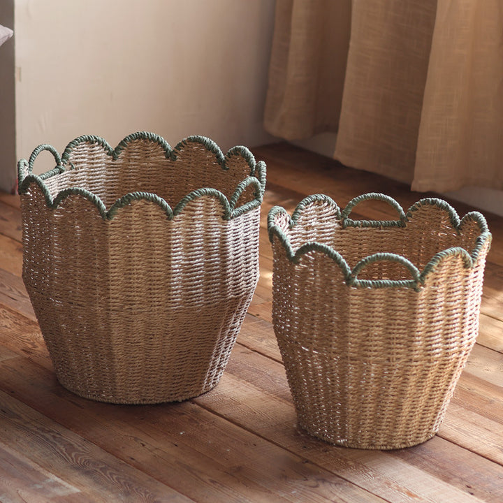Stylish storage basket with wave edge Bowlift
