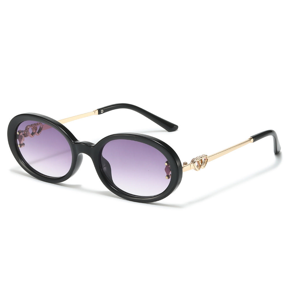 Elegant Shield Sunglasses with Decorative Metal Accents Bowlift