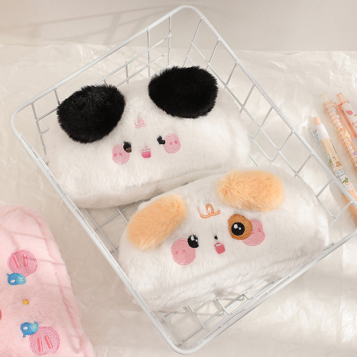 Cute Panda-Themed Plush Pencil Case Bowlift