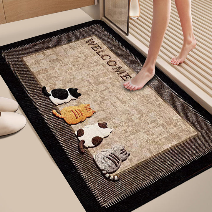 Plush Dog-Themed Bath Mat Bowlift
