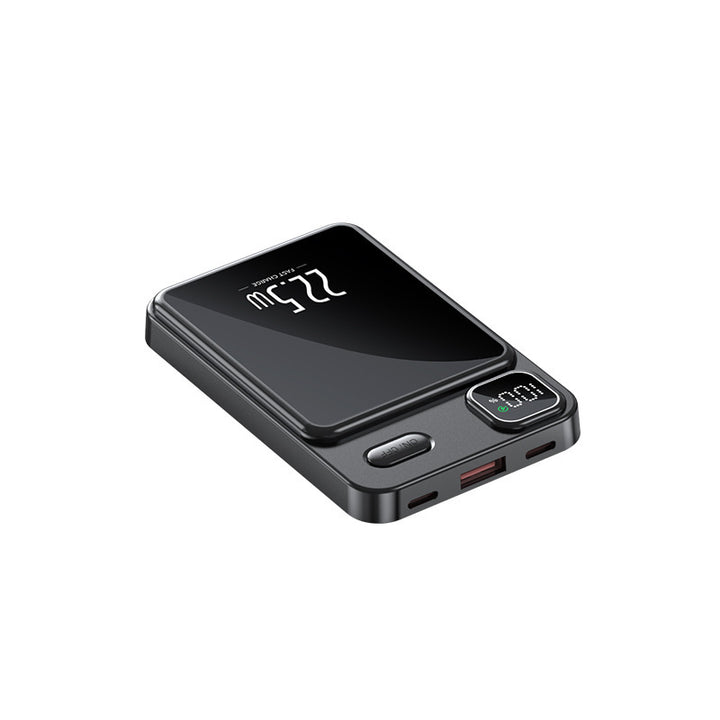 Portable power bank with wireless charging function and digital power display Bowlift