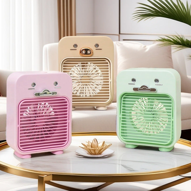 Women's Portable Mini Fan with Animal Design Bowlift