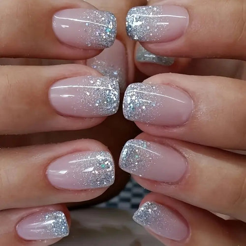 Glittery Acrylic Nail Enhancements Bowlift