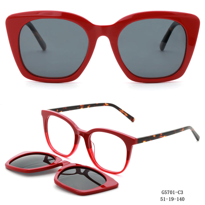 Ladies Retro-inspired sunglasses with detachable lenses Bowlift