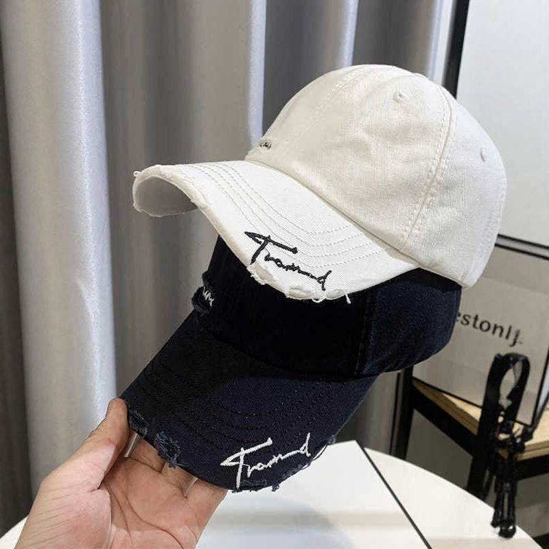 Unisex Distressed Graphic Baseball Hat Bowlift