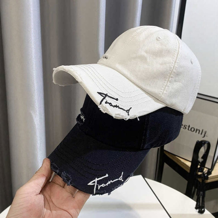 Unisex Distressed Graphic Baseball Hat Bowlift
