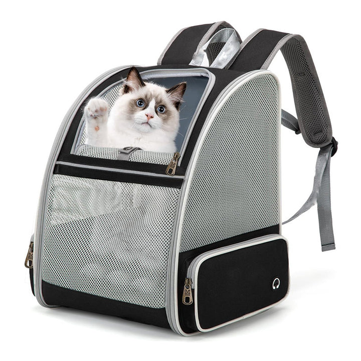 Pet Backpack with Breathable Mesh Inserts Bowlift