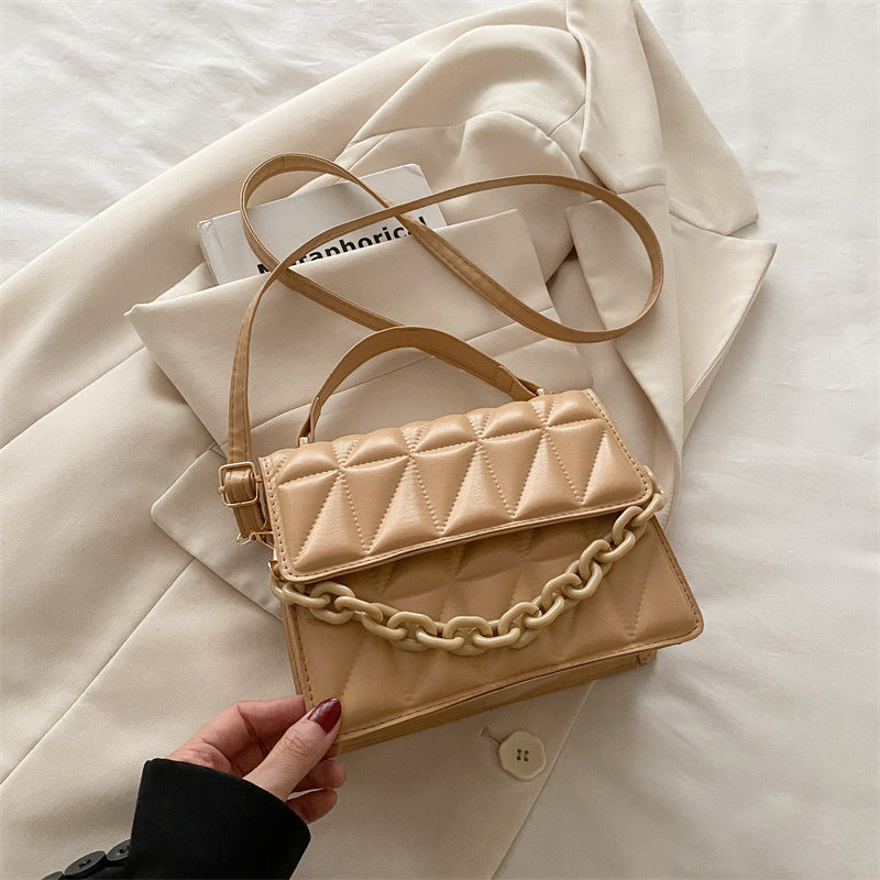 Quilted Mini Satchel Handbag Bowlift