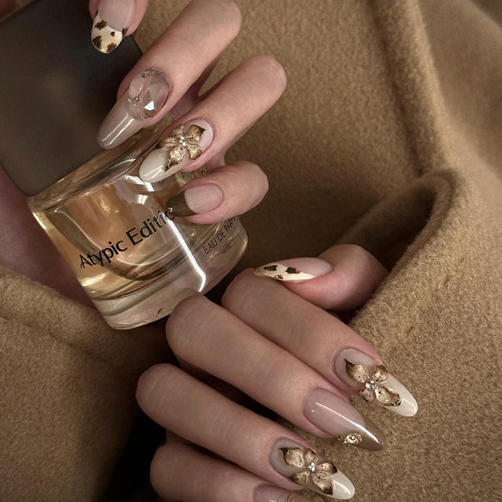 Artificial nail tips with Elegant 3D Design Bowlift