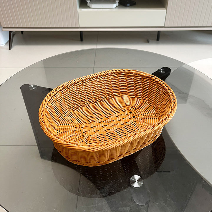 Woven Oval Serving Basket Bowlift