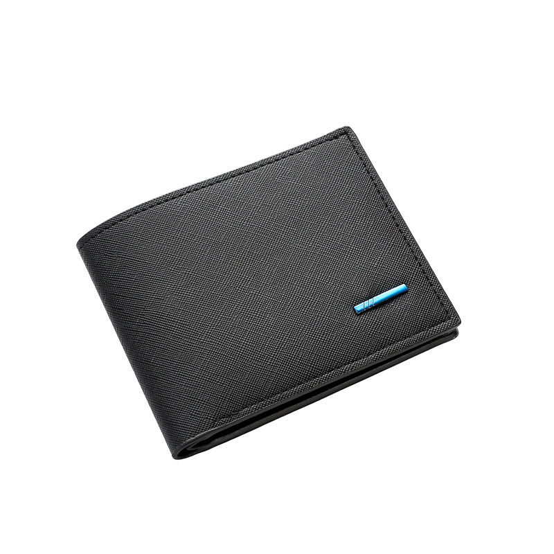 Textured Bi-Fold Leather Wallet Bowlift