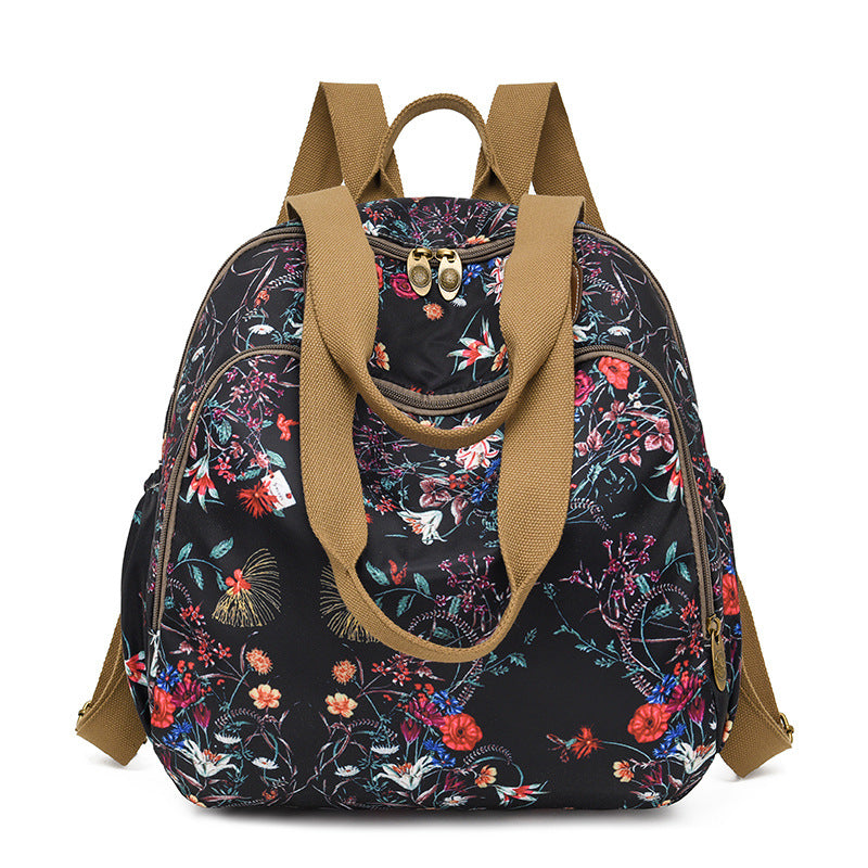 Stylish Floral Print Backpack Bowlift