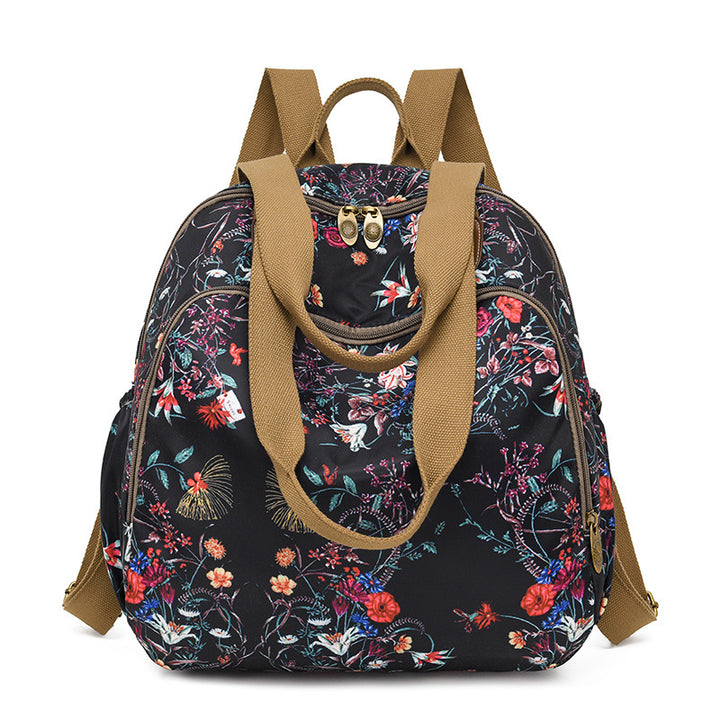 Stylish Floral Print Backpack Bowlift