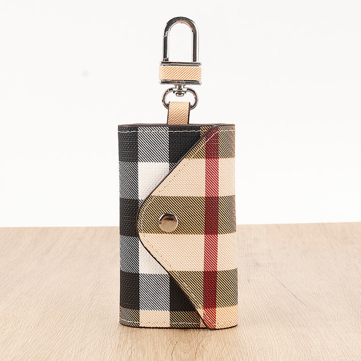 Elegant Plaid Pattern Card Case Bowlift