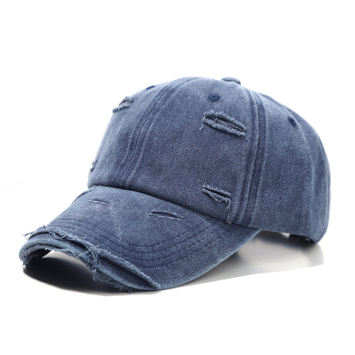 Women's washed baseball cap with destroyed look Bowlift