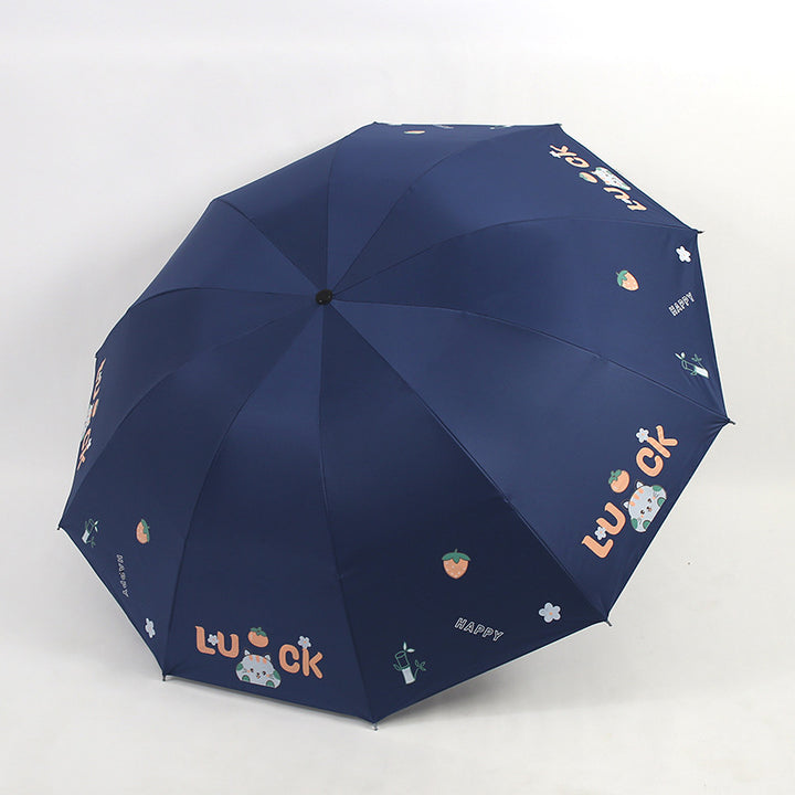 Women's Foldable Umbrella with Colorful Design Bowlift