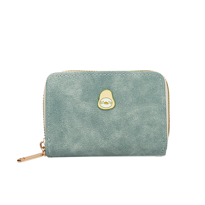 Playful Animal-Themed Zippered Wallet