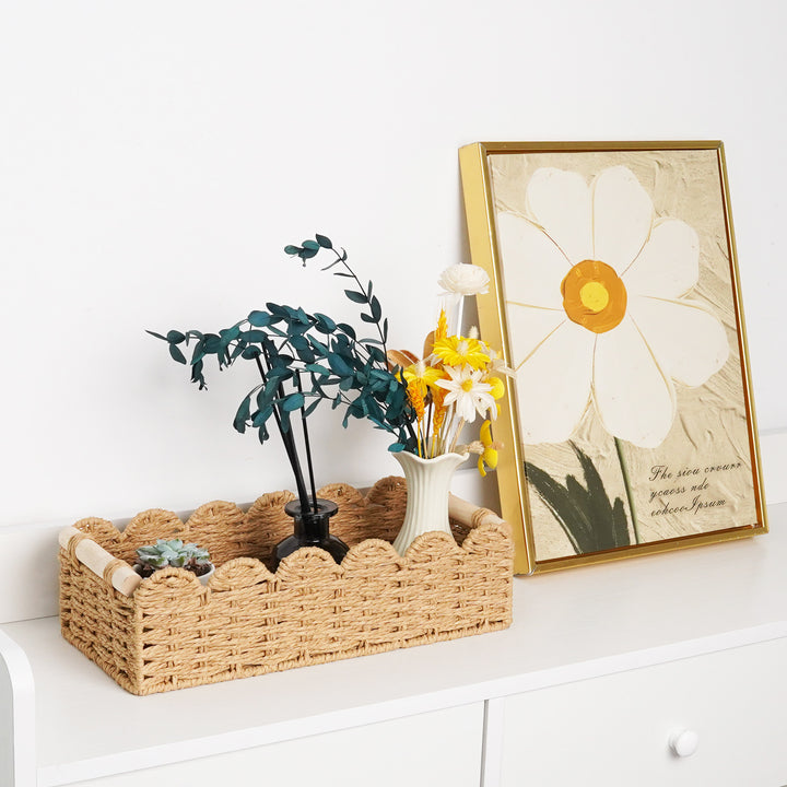 Decorative Woven Storage Caddy Bowlift