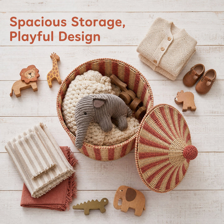 Decorative and practical storage basket Bowlift