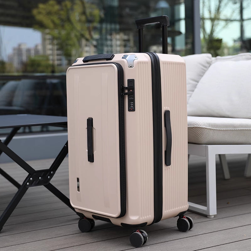 Premium Lockable Hard-Shell Rolling Suitcase