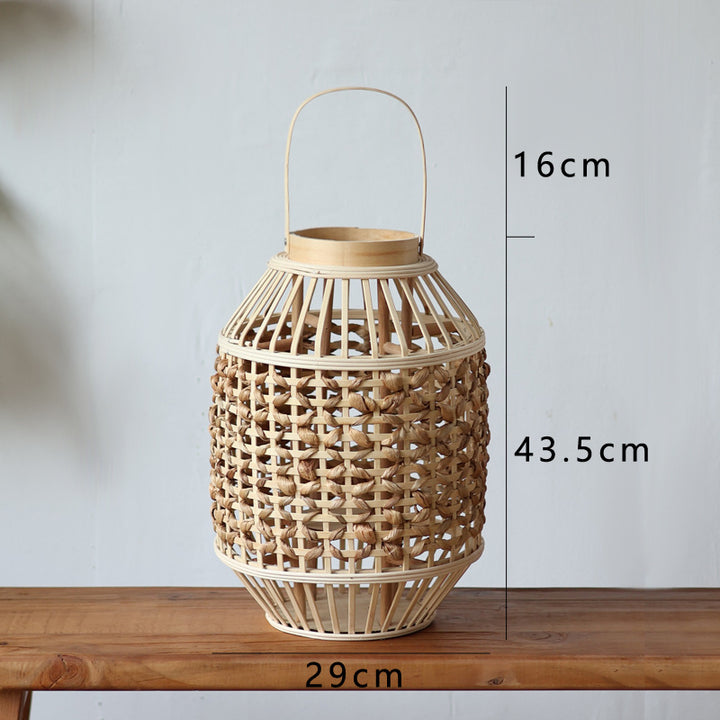 Handcrafted Rattan Lantern Bowlift