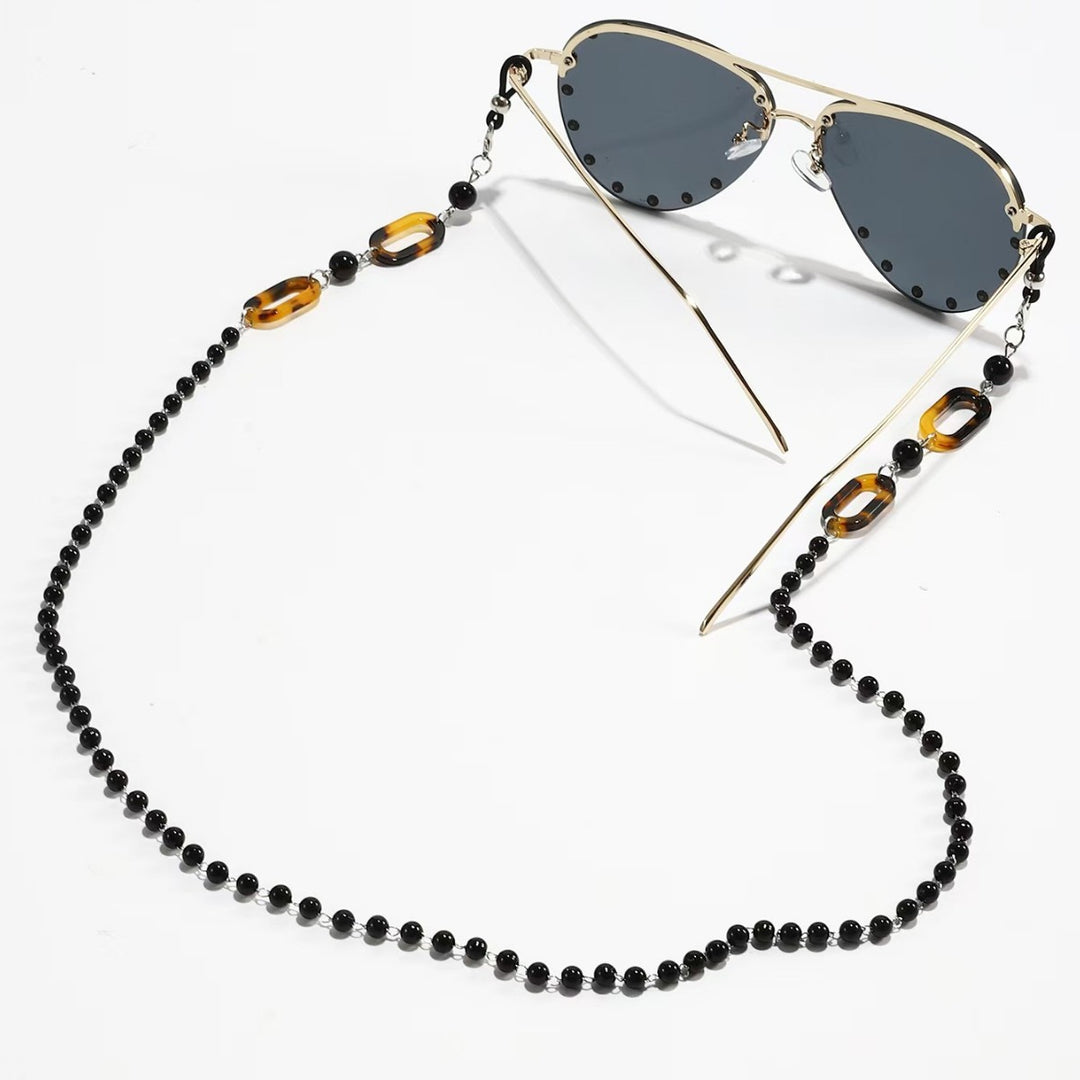 Chic Eyewear Chain with Elegant Beads Bowlift