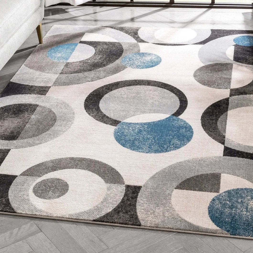 Geometric Abstract Area Rug