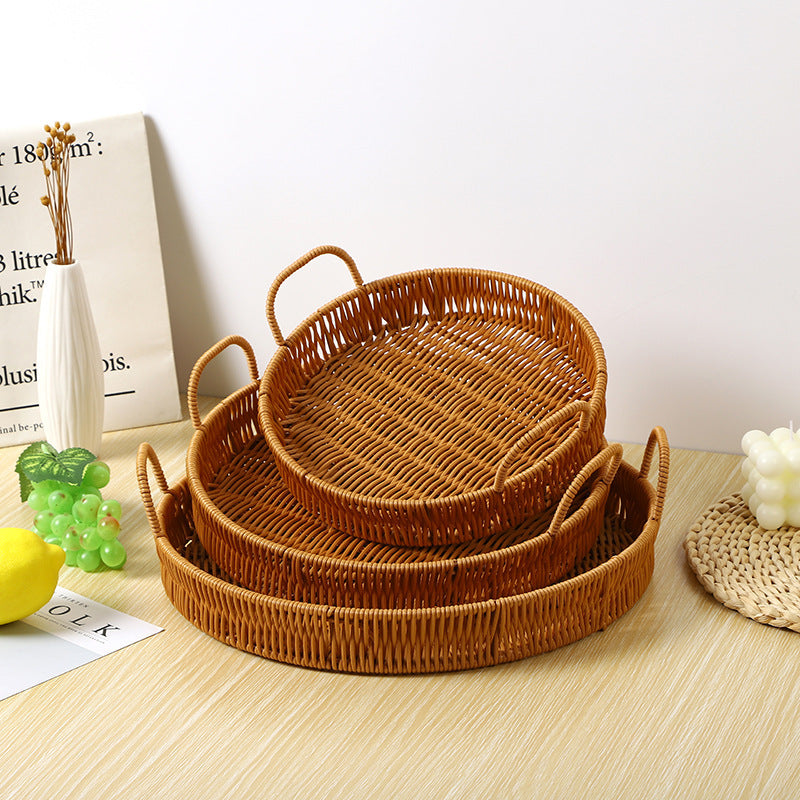 Heart-Shaped Woven Storage Basket Bowlift