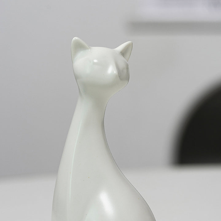 Decorative Ceramic Cat Bowlift