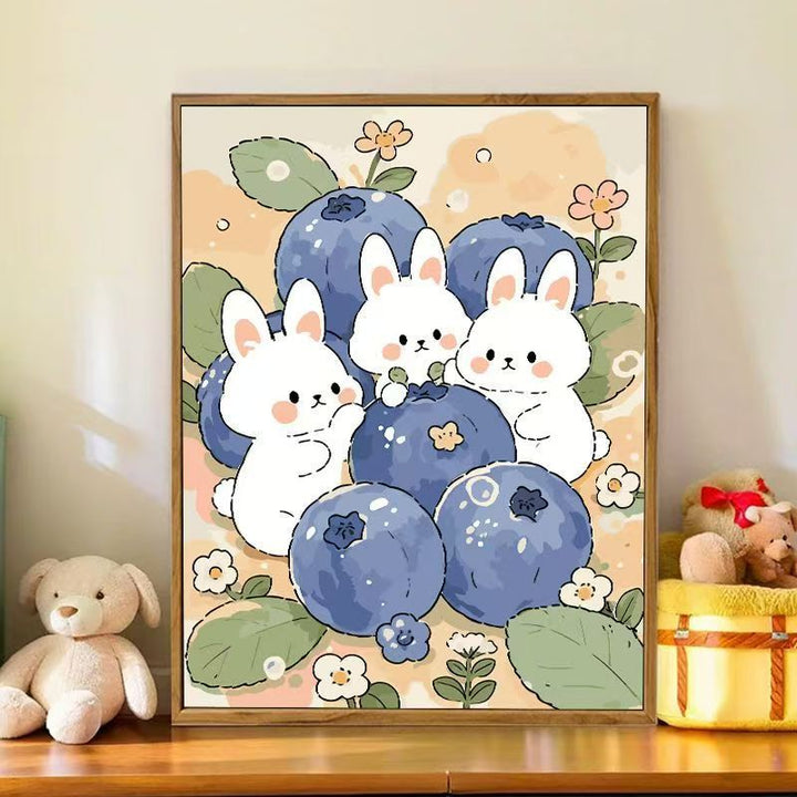 Playful Bunny-Themed Wall Art Bowlift