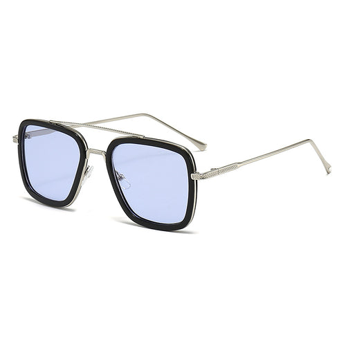 Women's fashionable square sunglasses with glamorous metal frame Bowlift