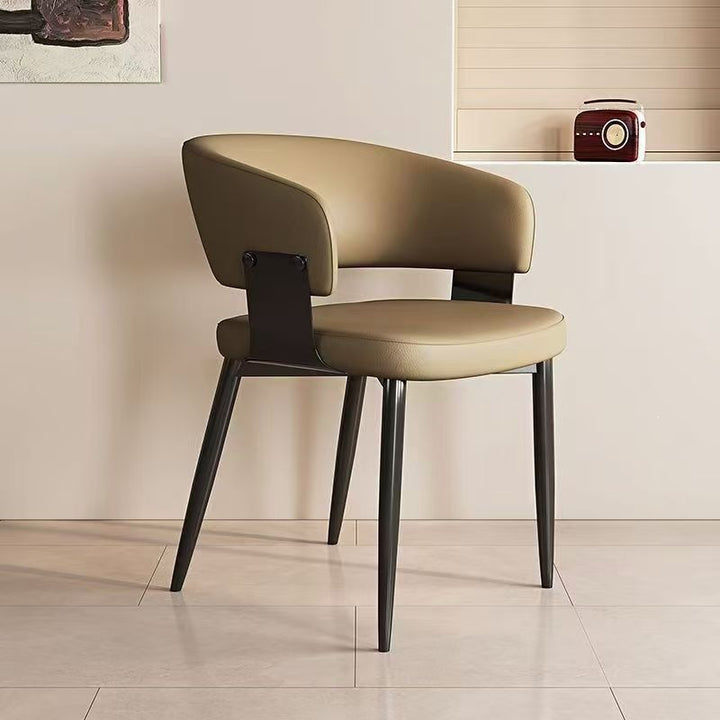 Contemporary Floral Accent Dining Chair Bowlift