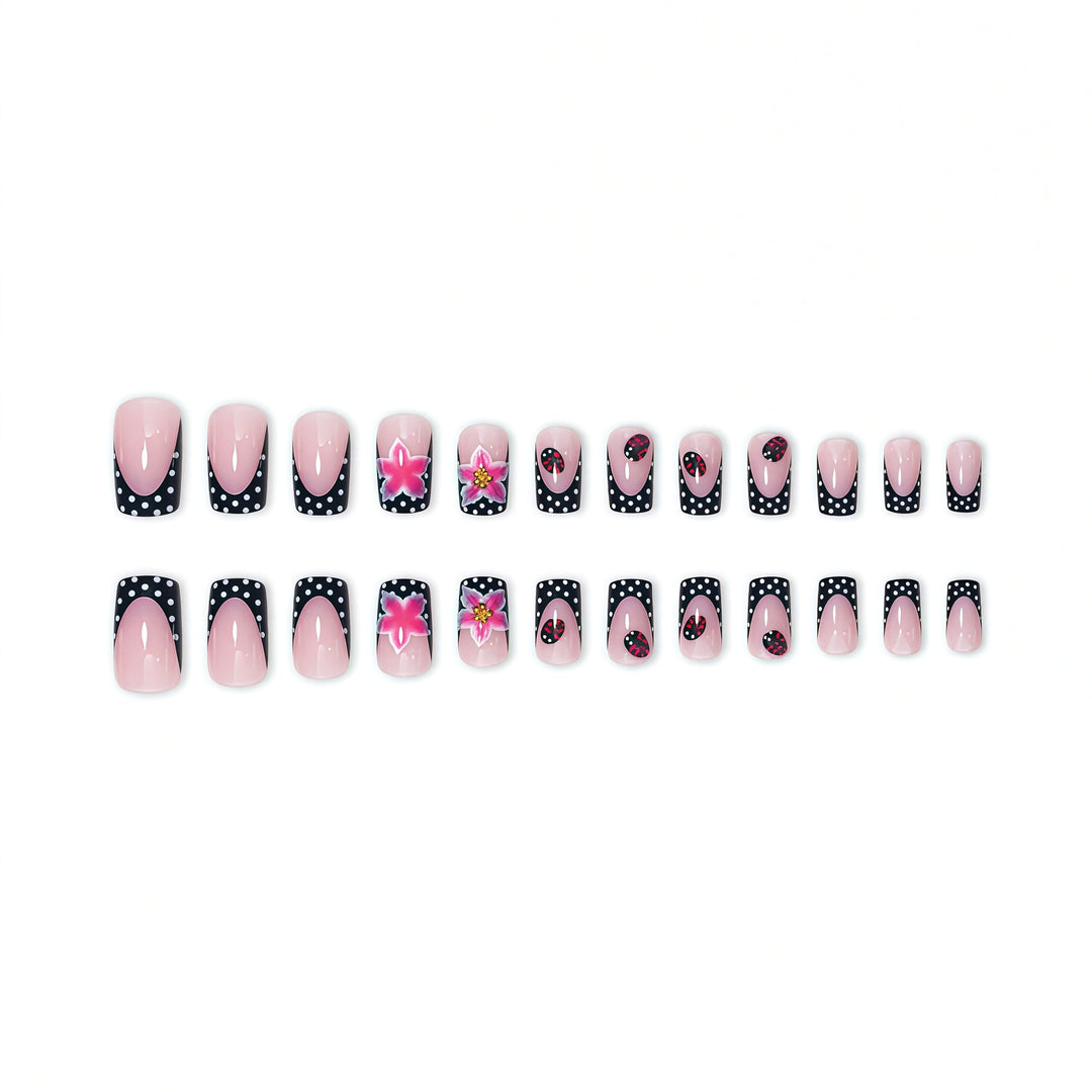 Floral-Patterned Nail Art Extensions Bowlift