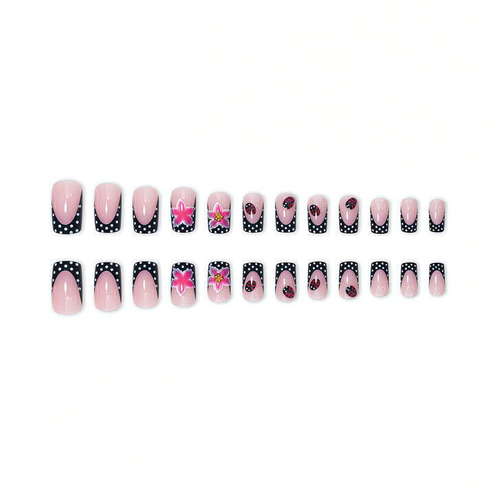 Floral-Patterned Nail Art Extensions Bowlift