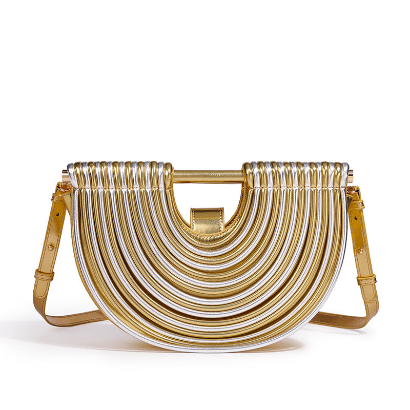 Structured Half-Circle Handbag Bowlift