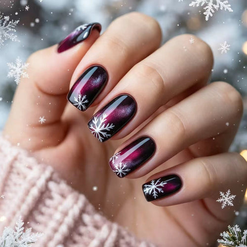 Winter-Themed Detailed Nail Art Bowlift