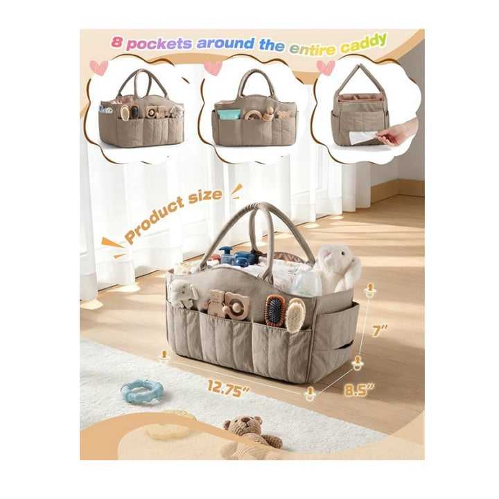 Diaper bag with multifunctional organizer Bowlift
