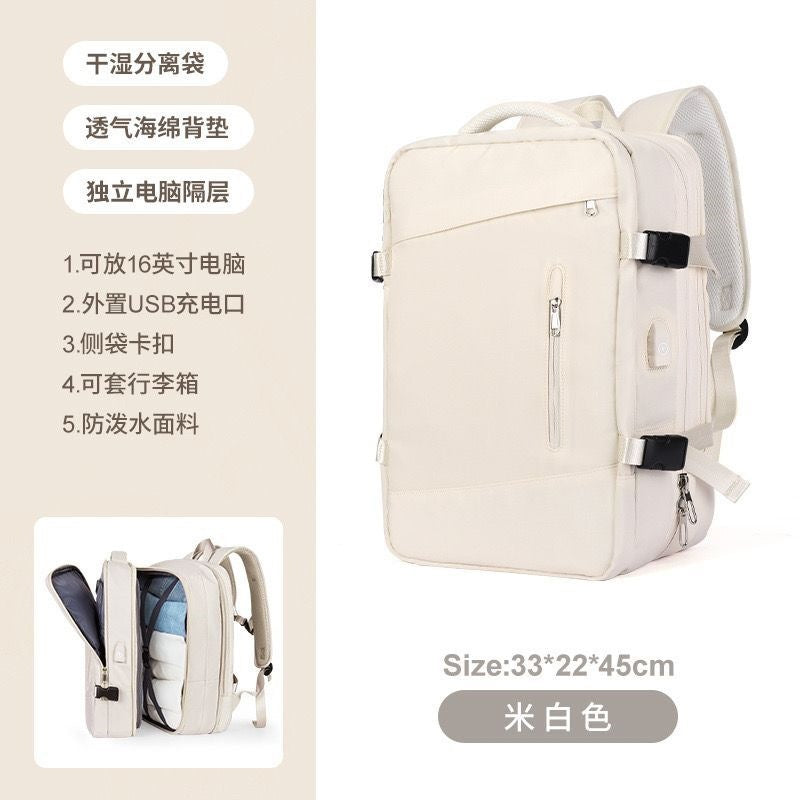 Multifunctional Laptop Backpack with USB Charging Port and Water-Repellent Material Bowlift