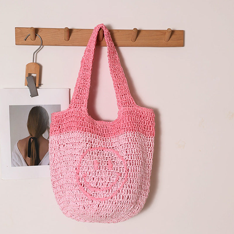 Hand-knotted shopping bag with casual design Bowlift