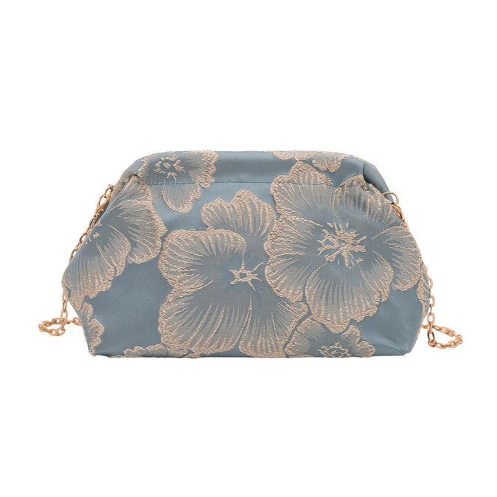 Embroidered Evening Clutch Bowlift