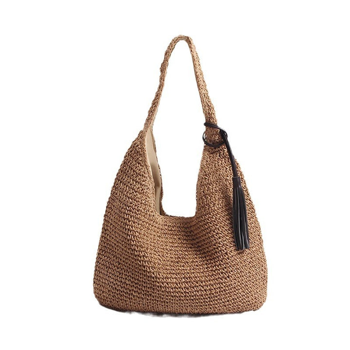 Handcrafted and Stylish Shoulder Bag with Decorative Tassel Detail Bowlift